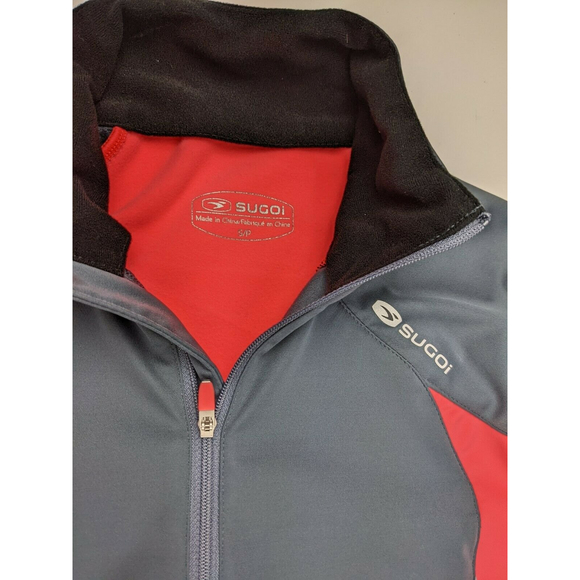 Sugoi Pullover Womens S Flamingo Pink Gray Quarter Zip Triathlon Finisher Sport - Picture 3 of 8